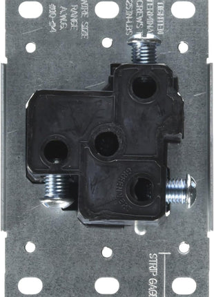 30 Amp, 250V, Nema 6-30R, 2P, 3W, Flush MTG Receptacle, Straight Blade, Industrial Grade, Groundingside Wired, Steel Strap, 5372-S00, Black