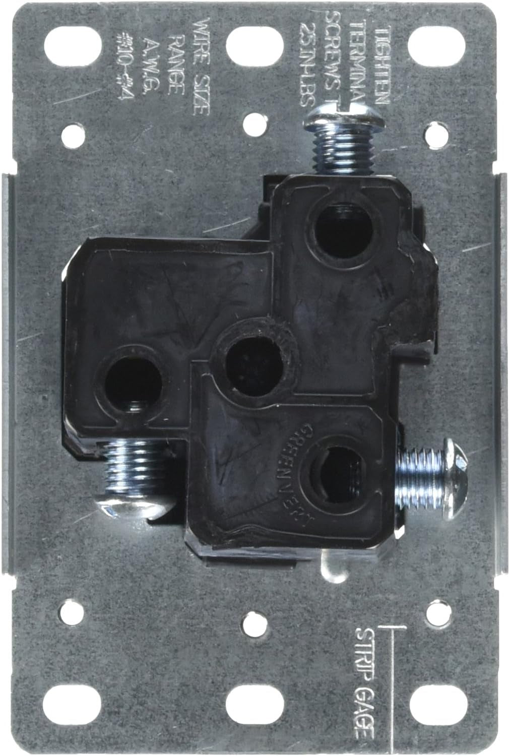 30 Amp, 250V, Nema 6-30R, 2P, 3W, Flush MTG Receptacle, Straight Blade, Industrial Grade, Groundingside Wired, Steel Strap, 5372-S00, Black