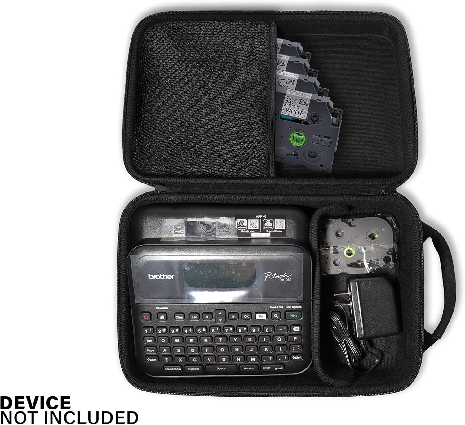 Label Maker Case Customized for Brother P-Touch PT- D610BT Business Professional Connected Label Maker, Also for PTD-600, PT-D410, PT-D460BT