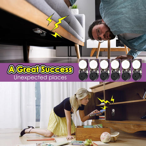 6 Pcs Cricket Noise Maker Prank, Annoyatron Cricket Chirping Pranks Stuff Kit Gifts for Adults, the Annoying Neighbors Present, 16 Sounds Beeping Hidden for Party, Office, Home, School, Car