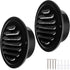 4 Inch round Air Vent Cover, Stainless Steel Soffit Vent Cover Louvered Grille Wall Vent with Built-In Fine Mesh for Garage, Apartment, RV (100Mm - 2PCS)