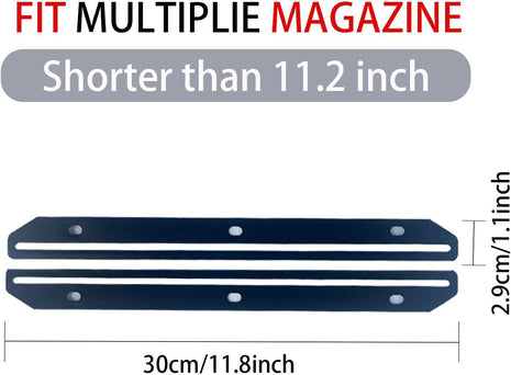 24Pcs Magazine Holder for Binder, 3 Hole Punched，Magazine Organizer, 3 Ring Binder Insert Strips, Organizer, Storage, Black