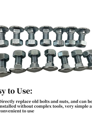 28-Pack Front & Rear Bumper Bolts Kit Stainless Cap for 1964-1972 Chevelle, Nova, Lemans, Cutlass,El Camino,Monte Carlo,Gto 4A00080-A
