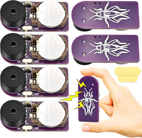 6 Pcs Cricket Noise Maker Prank, Annoyatron Cricket Chirping Pranks Stuff Kit Gifts for Adults, the Annoying Neighbors Present, 16 Sounds Beeping Hidden for Party, Office, Home, School, Car