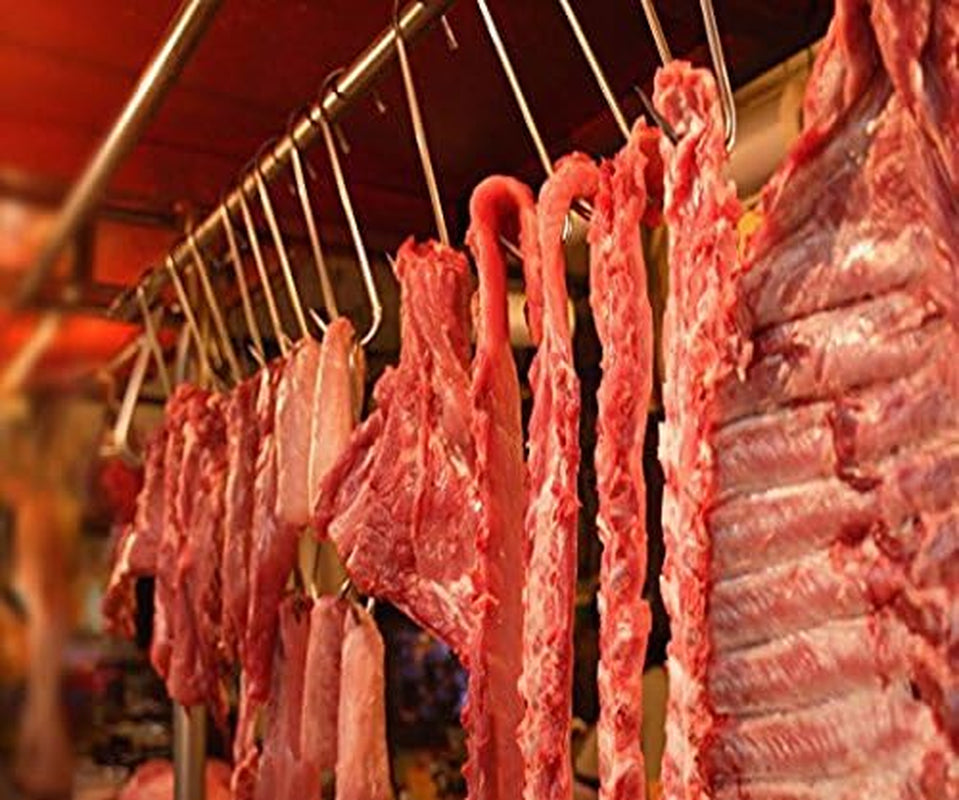4Pc 9" Heavy Duty &amp; Thick Stainless Steel Meat Processing Butcher Hook - Wild Game, Smoking Ribs BBQ Large Fish, Hunting, Carcass Deer Hanging S-Hook Excellent Quality 9Mm Thick