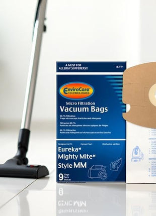 Replacement Micro Filtration Vacuum Cleaner Dust Bags Made to Fit Eureka Style MM Eureka Mighty Mite 3670 and 3680 Series Canisters 3 Pack