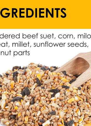 Peanut Crunch Suet Cakes Sample Pack, Contains 3 Suet Cakes, Try It, Your Birds Will Love It, for Woodpeckers, Cardinals, Siskins, Sparrows, Finchs & Many More Wild Bird Species