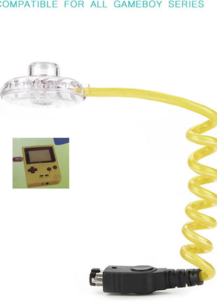 Game Boy External Lights Illumination LED Lamps for GBC GBP Gameboy Color and for Gameboy Pocket Console, White Light (Yellow)