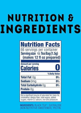 Lipton Southern Sweet Iced Tea Bags, Family Size Zero Calories, 132 Total Bags (22Ct - Pack of 6)