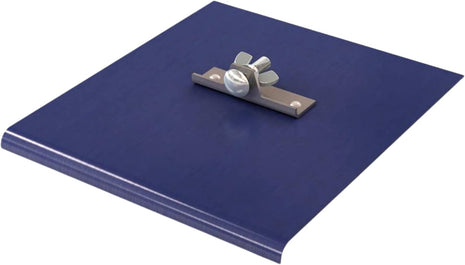 Blue Steel Walking Edger Concrete Edging Tool 9 In. X 10 In. with 3/8 In. Radius and 1/2 In. Depth Two-Way Flatwork Sidewalk Slab Finishing Edger - Handle Sold Separately