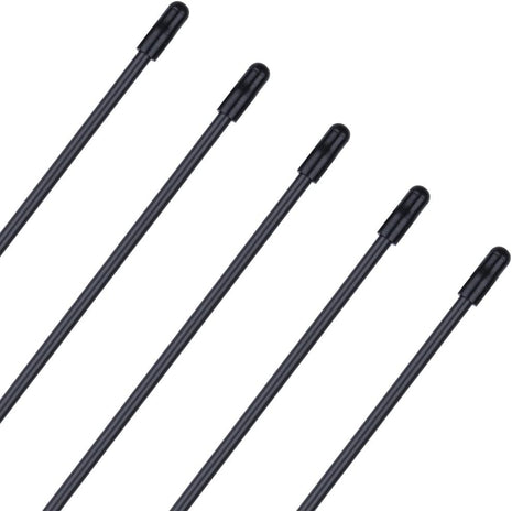 5PCS  Plastic Antenna Tube with Cap Black for RC Remote Control Vehicles FPV Drone Quadcopter Multicopters Boats 2.4G Receiver