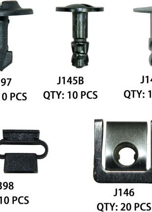 60Pcs Engine Undertray Cover Clips Bottom Metal Screw Bolt Kit for Audi VW