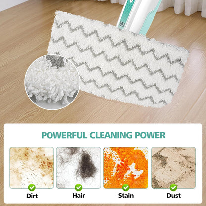 4 PCS Replacement Pads Accessory for Shark Steam Mop S1000, S1000A, S1000C, S1000WM, S1001C, S2001 Dirt Grip Pads, Microfiber Washable &amp; Reusable