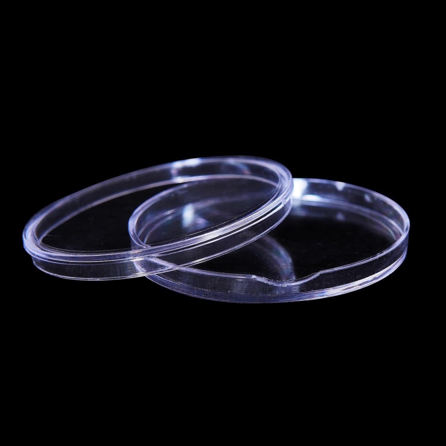 100 Pack 30Mm Coin Capsules with White Protect Gasket and Plastic Storage Organizer Box for Coin Collection Supplies, Clear and round Plastic Capsules, Fits 17/20/25/27/30Mm Size Coins