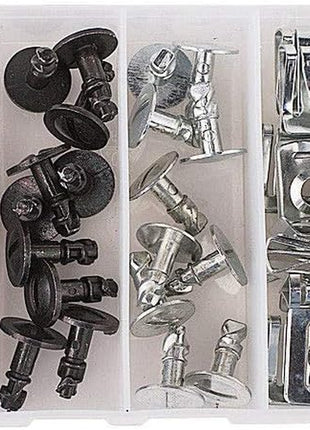 60Pcs Engine Undertray Cover Clips Bottom Metal Screw Bolt Kit for Audi VW