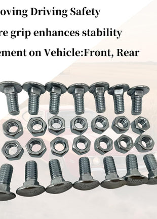 28-Pack Front & Rear Bumper Bolts Kit Stainless Cap for 1964-1972 Chevelle, Nova, Lemans, Cutlass,El Camino,Monte Carlo,Gto 4A00080-A