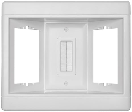 Legrand  TV3LVKITWCC2 3 Gang Recessed TV Box with Low Voltage Kit, White (1 Count)