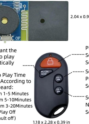 Cricket Noise Maker Prank with Remote Control, Hidden Sound Prank Device for Adults, Prank Kit, Gag Gift for Office, Home, Car and Parties, Annoying Pranks, Funny Noise Maker