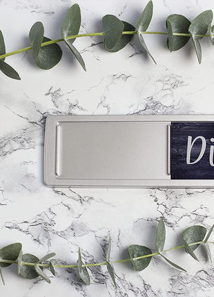 Dishwasher Magnet Clean Dirty Sign, Clean Dirty Magnet for Dishwasher, Rustic Farmhouse Kitchen Decor, Magnetic Dish Washer Sign Indicator, Sliding Rustic Dish Washer Signs, Black & White Wood