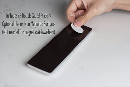 Dishwasher Magnet Clean Dirty Sign, Clean Dirty Magnet for Dishwasher, Rustic Farmhouse Kitchen Decor, Magnetic Dish Washer Sign Indicator, Sliding Rustic Dish Washer Signs, Black &amp; White Wood