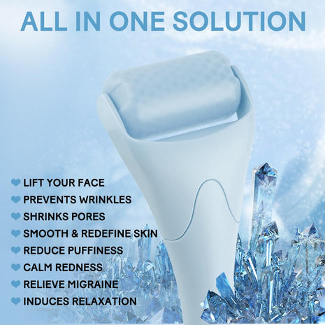 Ice Roller for Face,Eyes,Facial Massager Tool,Soothing Skin Care Tool,Cooling Skincare Device for Puffiness,At-Home Spa Gift for Women