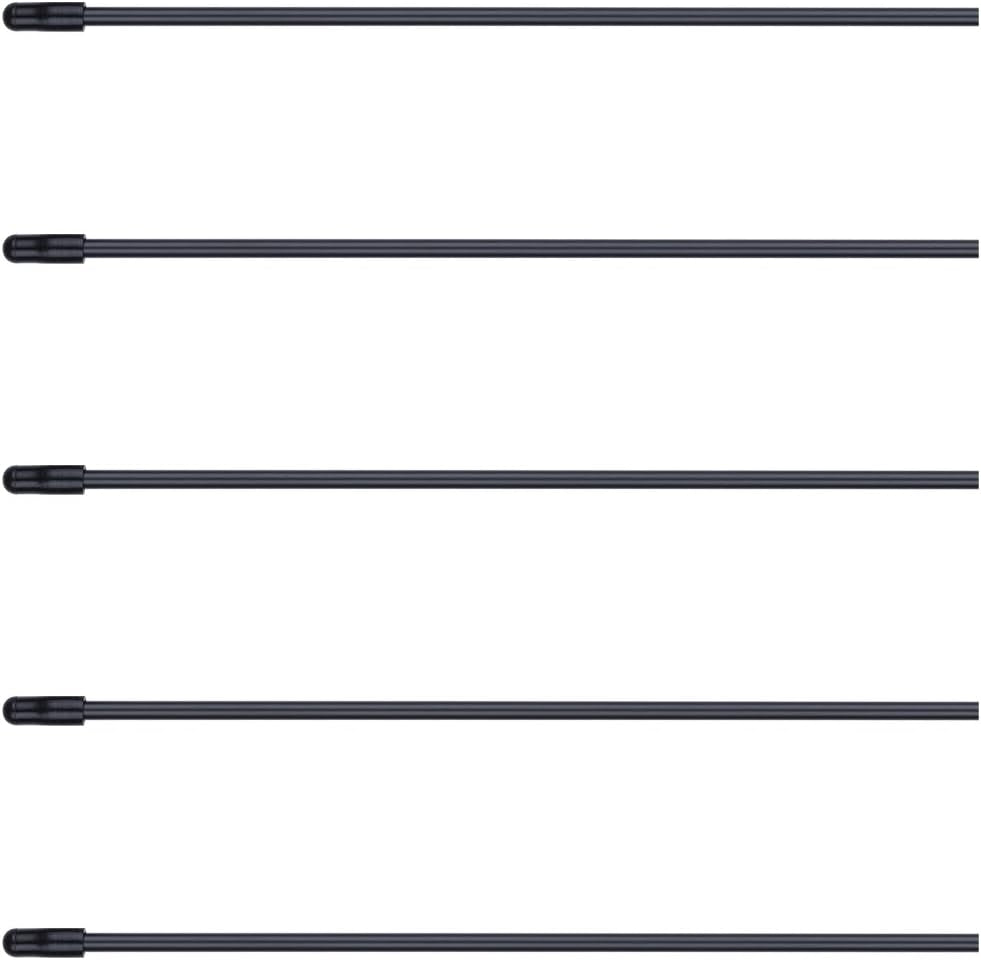 5PCS  Plastic Antenna Tube with Cap Black for RC Remote Control Vehicles FPV Drone Quadcopter Multicopters Boats 2.4G Receiver