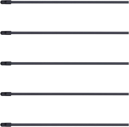 5PCS  Plastic Antenna Tube with Cap Black for RC Remote Control Vehicles FPV Drone Quadcopter Multicopters Boats 2.4G Receiver