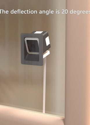 Angled Window Mount Compatible with Wyze Cam V4 Cam V3, 20 Degrees Tilt ( Up/Down/Left/Right ), through Window Use Cam V3 V4 , Turn Wyze Camera into a Window Camera for Outdoor Monitoring