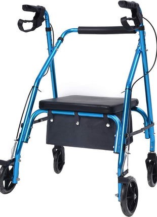 Large Rollator Walker Basket, under Seat Rollator Bag, Walker Basket for Four Wheel Rollator, Reusable Basket Carry Insert for Women Men Seniors