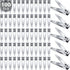 100 Pieces Nail Clippers Set Bulk for Men Women Ultra Sharp Stainless Steel Fingernail Toenail Clippers Portable Travel Sturdy Trimmer Pointed Pedicure Manicure Care (Silver)