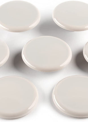 3 1/2" round Reusable Furniture Sliders for Carpet Easily Move Medium to Large Sized Items across Carpet, 4 Pack Beige