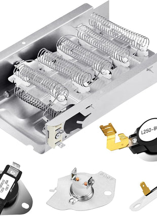Heating Element for Whirlpool Dryer WED4815EW1 WED5300SQ0 WED5000DW2 WED4800BQ1 WED5300SQ0 Wed5100Vq1,Dryer Heating Element for Kenmore 70 80 Series Dryer Model 110 Parts 11065132410 11061202011