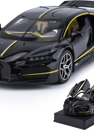 Car Toys for Boys 1 32 Diecast Cars Collectibles Car Model Kit,Metal Toy Car for Boys and Girls,Pull Back Cars with Lights and Sounds,Cars for Kids Ages 3-5（Black）