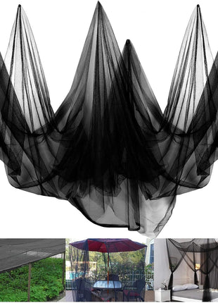 39 X 10 Ft Mosquito Netting for Garden Patio, Breathable Mesh Net for Bird and Insect Protection, Plant Cover for Vegetables, Fruits and Flowers, 3X12M Black