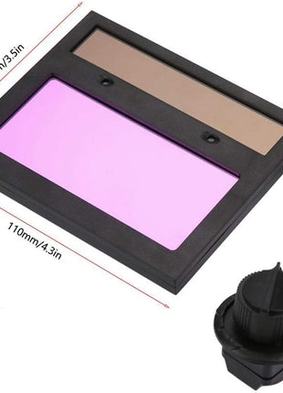 Solar Auto Darkening Welding Lens Panel Welding Helmet Mask Automation Filter Shade Eyes Goggles (TX500C)