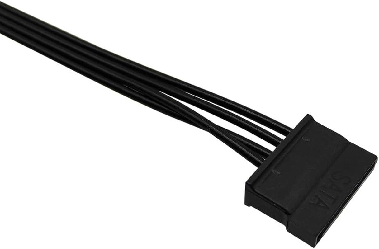 (2-Pack) 3.5" Floppy Drive FDD 4 Pin to SATA Hard Drive Power Adapter Cable 7.3-Inch(18.5Cm)