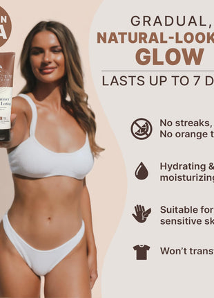 Self Tanner USA Made with Natural & Organic Ingredients, Moisturizing Self