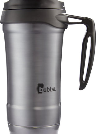 HERO Vacuum-Insulated Stainless Steel Travel Mug with Handle, 18 Oz, Gunmetal