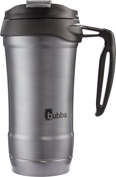 HERO Vacuum-Insulated Stainless Steel Travel Mug with Handle, 18 Oz, Gunmetal