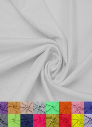 60" Wide Rayon Spandex Jersey Knit Fabric by the Yard - 4-Way Stretch, 200GSM, Medium Weight -Soft & Breathable - Apparel, Accessories, Maternity & Decorations
