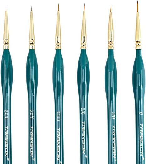 6Pcs Extra Fine Detail Brushes for Model Miniature Painting and Also Acrylic Watercolor Painting