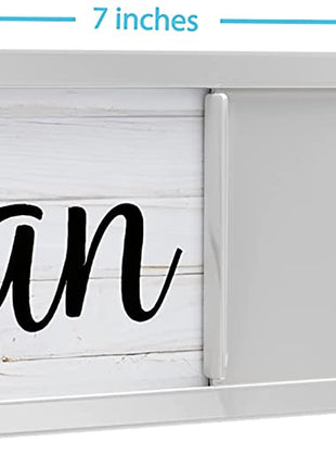 Dishwasher Magnet Clean Dirty Sign, Clean Dirty Magnet for Dishwasher, Rustic Farmhouse Kitchen Decor, Magnetic Dish Washer Sign Indicator, Sliding Rustic Dish Washer Signs, Black & White Wood