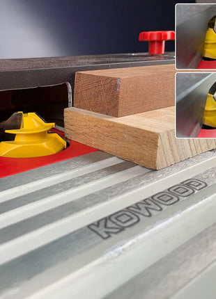 Router Bit Set-Up Jigs (For 45° Lock Miter Router Bit, 1/2” & 3/4” Cutting Height)