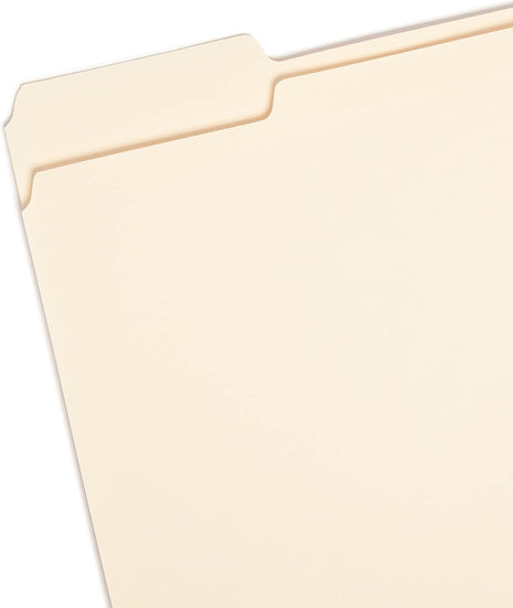 File Folder, 1/3-Cut Tab, Assorted Positions, Letter Size, Manila, 24 per Pack (11928)