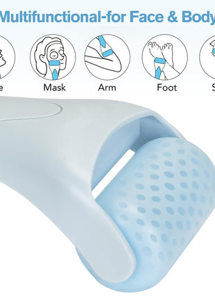 Ice Roller for Face,Eyes,Facial Massager Tool,Soothing Skin Care Tool,Cooling Skincare Device for Puffiness,At-Home Spa Gift for Women