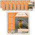 Orange Twist All Season No Mess Suet Cake Birders Pack, Food for Woodpeckers, Cardinals, Siskins, Sparrows, Finch&