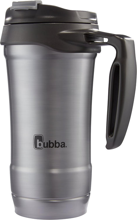 HERO Vacuum-Insulated Stainless Steel Travel Mug with Handle, 18 Oz, Gunmetal