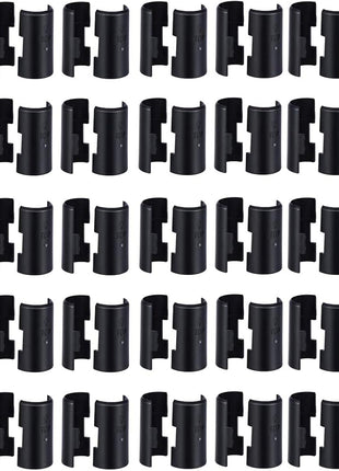 Wire Shelf Clips for 3/4 Inch Post - 90Pack 45Pairs of Wire Rack Lock Clip(3/4"D X 5/4"H) Replacements for Metal Shelving Sleeves System, Plastic Parts for Stability and Layer Spacing Adjustment