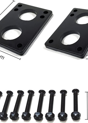 70Mm Longboard Wheels 80A Contains ABEC-9 Bearings and Spacers,Skateboard Riser Pads,Skateboard Hardware Screws Bolts,Fit for Your Longboard Skateboards.-Transparent Frosted