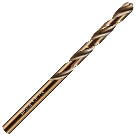 1/4" Cobalt Drill Bit(10Pcs), M35 HSS Metal Drill Bit Set Forwood, Hard Metal, Stainless Steel, Cobalt Steel M35 Jobber Length Twist Drill Bits